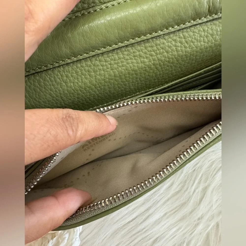 Aimee Kestenberg Alexis Chain Green Leather Small Crossbody Bag